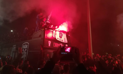 ΠΑΟΚ: Απίστευτη υποδοχή στους πρωταθλητές στο Λευκό Πύργο (photos)