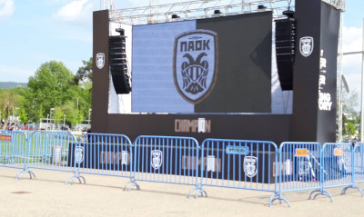Μικρή η Τούμπα για τη φιέστα του ΠΑΟΚ! Γιγαντο-οθόνη στον Λευκό Πύργο (photos)