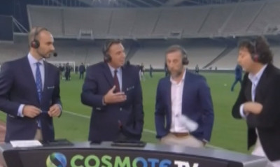 ΠΑΟΚ-ΑΕΚ: Μπουκάλι στον Κοπιτσή σε live μετάδοση (video+photos)