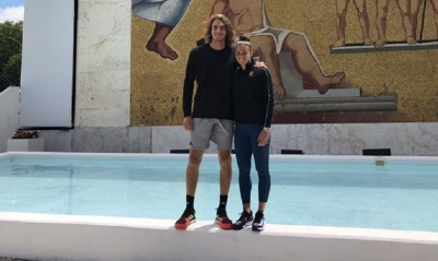 Στα κορτ της Ρώμης Τσιτσιπάς, Σάκκαρη