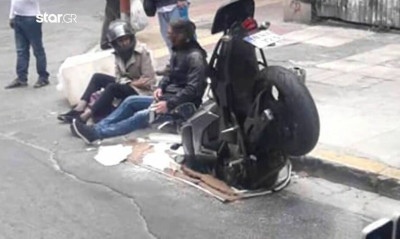 Αθήνα: Φρεάτιο χωρίς σχάρα «κατάπιε» μηχανή (video)