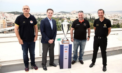 Basket League: Στιγμές από τη συνέντευξη Τύπου των ημιτελικών (photos)