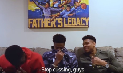 Αντετοκούνμπο σε... τρελά κέφια: «Έλα μωρέ ο Γιάννης, το κριάρι που δεν σουτάρει μόνο καρφώνει!»