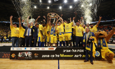 Πρωταθλητής με τη Μακάμπι Τελ Αβίβ ο Σφαιρόπουλος, μπουγέλο από τους παίκτες του! (video)