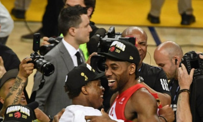 Γουόριορς-Ράπτορς: Η απονομή των πρωταθλητών (video)