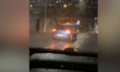 Μεθυσμένος οδηγούσε για 8 χιλιόμετρα με ανοιχτό το καπό! (pic+vid)