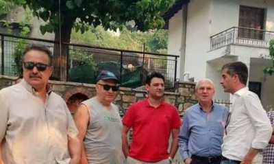 Φωτιά τώρα: Στην Εύβοια ο Κώστας Μπακογιάννης