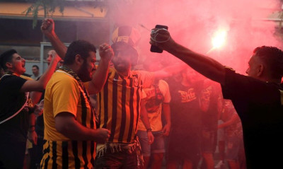 Άρης – ΑΕ Λεμεσού: «Φωτιά» στην άφιξη των «κίτρινων»! (video+photos)