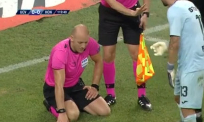 Χαμός στο Κραϊόβα – Χόνβεντ! Έπεσε αναίσθητος ο διαιτητής!