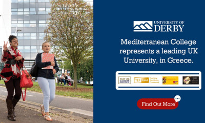 Mediterranean College x University of Derby: Πανεπιστημιακές Σπουδές Ευρωπαϊκού Επιπέδου
