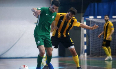 Ποδόσφαιρο σάλας: Νίκη της ΑΕΚ στο ντέρμπι με τον Παναθηναϊκό