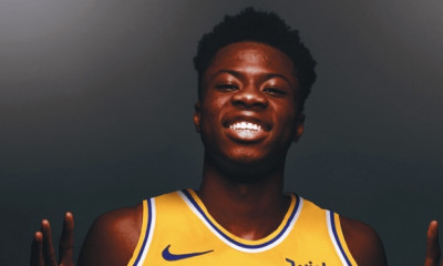 Φόρεσε την φανέλα των Λέικερς και τα παπούτσια του Γιάννη ο Κώστας Αντετοκούνμπο! (photos+video)