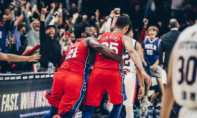 Τρέλα στους Σίξερς για το πρώτο τρίποντο του Σίμονς! (video)