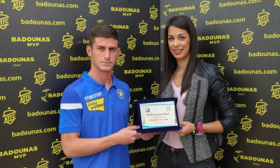 Αστέρας Τρίπολης: Η βράβευση του MVP Χρήστου Τασουλή (video+photos)