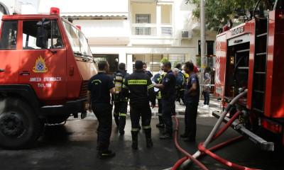 Φωτιά ΤΩΡΑ στο Παγκράτι - Στις φλόγες υπόγειο πολυκατοικίας