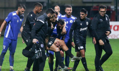 ΠΑΟΚ: «Πάγωσαν» με Ζαμπά στη Δράμα - Η στιγμή του τραυματισμού του (video&photos)