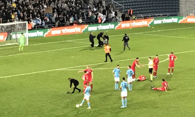 Εισβολέας στο Ισραήλ-Πολωνία: Ο σεκιουριτάς τραυμάτισε με τάκλιν παίκτη! (video)