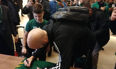 Ζαλγκίρις Κάουνας-Παναθηναϊκός ΟΠΑΠ: Η έκπληξη του Καλάθη σε μικρό φίλο της ομάδας (videos+photo)