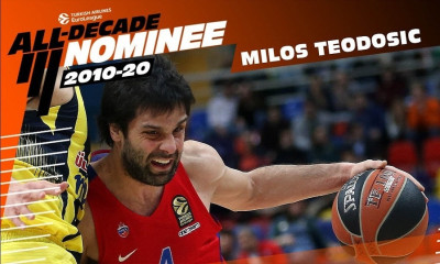 Euroleague: Τεόντοσιτς, ο νέος υποψήφιος για την ομάδα της 10ετίας (video)