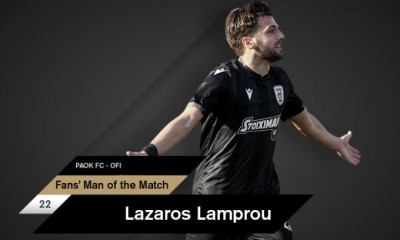 ΠΑΟΚ: Κορυφαίος ο Λάμπρου