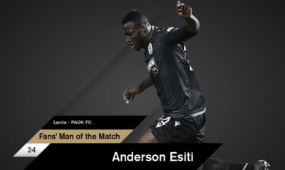 ΠΑΟΚ: MVP με τη Λαμία ο Εσίτι