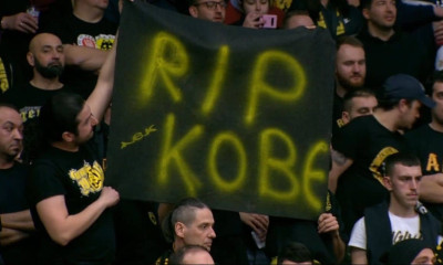 Ράστα Βέχτα-ΑΕΚ: Τίμησαν τη μνήμη του Κόμπι (video)