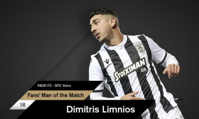 ΠΑΟΚ: Λημνιός, ο MVP με το Βόλο