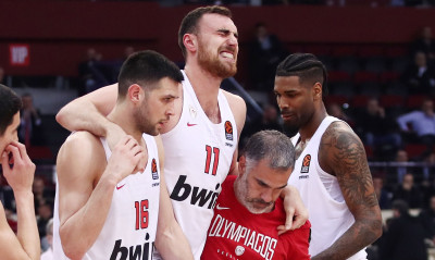 Ολυμπιακός: Απέφυγε τα χειρότερα ο Μιλουτίνοφ (photos)