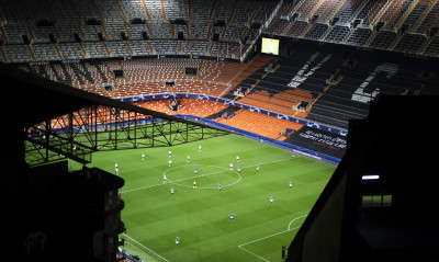 Champions League: Ο μοναδικός θεατής στο Μεστάγια (videos+photo)