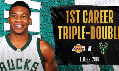 NBA: Το πρώτο triple double του Giannis (video)