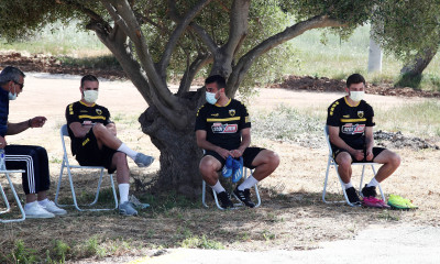 ΑΕΚ: Προπόνηση και… τεστ στα Σπάτα (video)