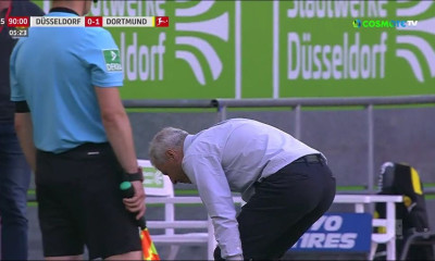 Μυθικό περιστατικό: Έπαθε κράμπα κατά τη διάρκεια των πανηγυρισμών ο Φαβρ (video)