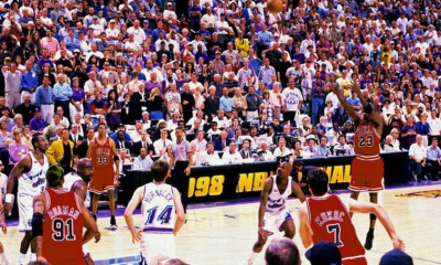 Το «shot» του Τζόρνταν που έδωσε το δεύτερο three-peat στους Μπουλς! (videos+photos)