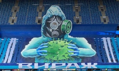 Το εντυπωσιακό correo των οπαδών της Ζενίτ κατά του κορονοϊού! (Video & Photos)