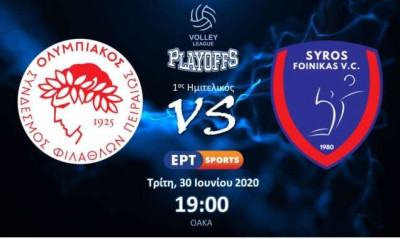 Live streaming Φοίνικας Σύρου-Ολυμπιακός