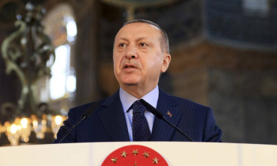 Ερντογάν: Οι επικρίσεις για την Αγία Σοφία επίθεση στα κυριαρχικά μας δικαιώματα