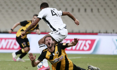 ΑΕΚ-ΠΑΟΚ: Το γκολ του Άκπομ που δεν μέτρησε ανάβει «φωτιές» (photos)