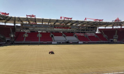 Ολυμπιακός: Νέος θερινός χλοοτάπητας στο «Γεώργιος Καραϊσκάκης» (photos)