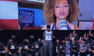 Ο Άιζακ των Μάτζικ ο πρώτος παίκτης που δεν γονατίζει στον ύμνο των ΗΠΑ (photos+video)