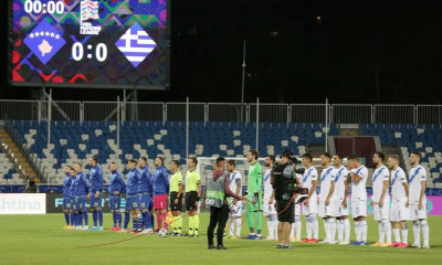 «Ντου» με βεγγαλικά στο ξενοδοχείο της Εθνικής στο Κόσοβο (video+photos)