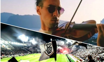 Το επικό σύνθημα της Τούμπας με βιολί πριν το Κράσνονταρ-ΠΑΟΚ (photos+video)