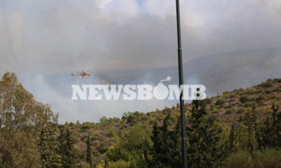 Φωτιά ΤΩΡΑ - Αθήνα: Οι πρώτες εικόνες από την μεγάλη φωτιά στον Βύρωνα