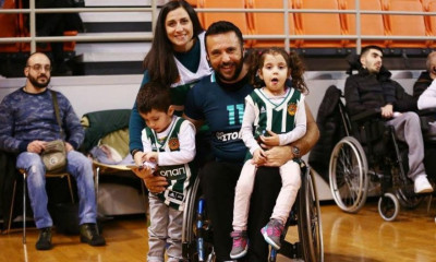 Παναθηναϊκός ΑμεΑ: Στα… πράσινα ο Παναγιώτης Χριστόφορος και στο μπάσκετ με αμαξίδιο! (photo)