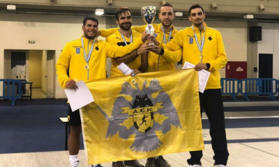 Ξιφασκία: Πρωταθλήτρια Ελλάδας στη Σπάθη Ανδρών η ΑΕΚ (photos)