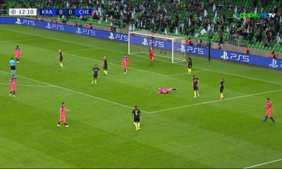 Κράσνονταρ-Τσέλσι: Απίθανη απόκρουση πέναλτι με… την πλάτη (video)