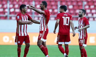 Ολυμπιακός - Απόλλων Σμύρνης: Διπλό χτύπημα από Χασάν και «ερυθρόλευκο» προβάδισμα (videos+photos)