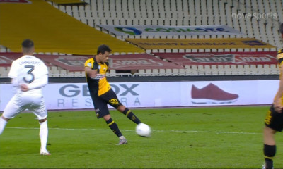 ΑΕΚ-ΟΦΗ: Η τρομερή συνεργασία και το δοκάρι του Μαχαίρα (video)