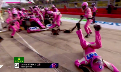 Απίστευτο ατύχημα στη Formula 1: Άργησε να σταματήσει σε pit stop και χτύπησε μηχανικό! (video)