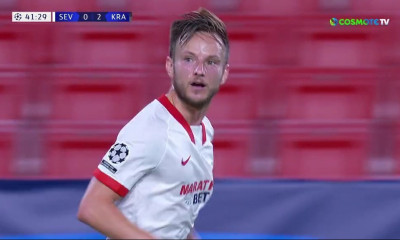 Champions League: Μειώνει για τη Σεβίλλη ο Ράκιτιτς, αλλά αποβολή για Νάβας (video)