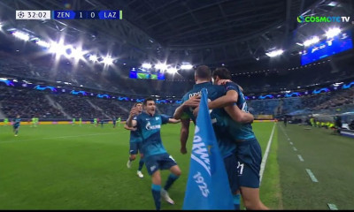 Champions League: Πάρτι στον... αέρα για τη Ζενίτ και 1-0 επί της Λάτσιο (video)